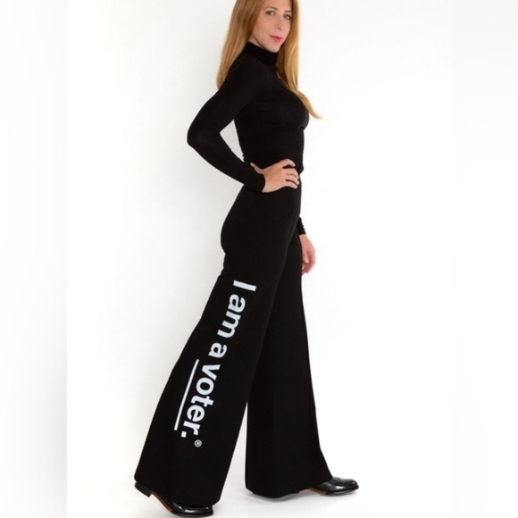 Ripley Rader Pants - Ripley Rader "I am a Voter" wide leg pants